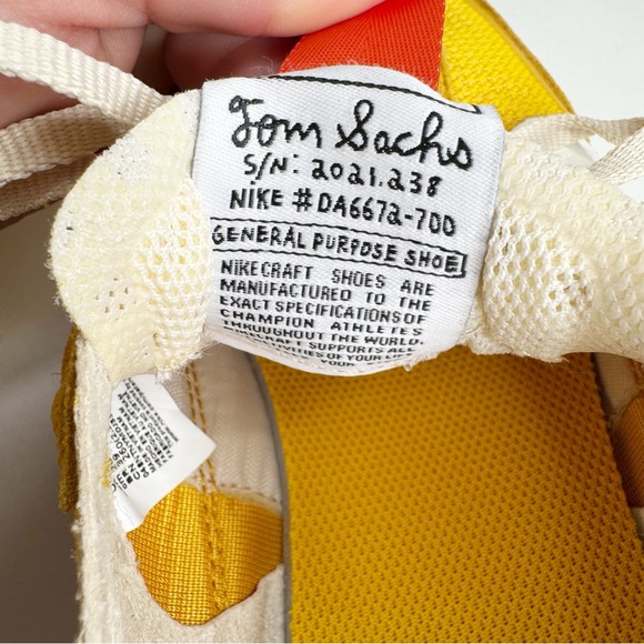 Nike x Tom Sachs | General Purpose "Dark Sulfur" Sneakers DA6672-700 Sz. 9 - Picture 7 of 13